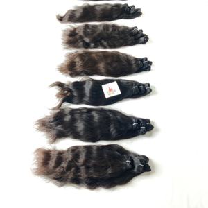 Paquete de extensiones de cabello humano estilo ondulado indio crudo tejido vietnamita de doble trama de Color Natural sin procesar 100% - Product Image 2