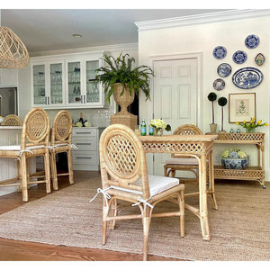 Chaises de salle à manger en rotin <span class=keywords><strong>Louis</strong></span> <span class=keywords><strong>XVI</strong></span> pour hôtels de luxe, restaurants et cafés, avec dossier en cannage, idéales pour les mariages - Product Image 4