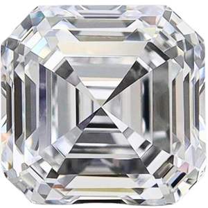 Diamante de Laboratorio Asscher de 4 Quilates, Corte Asscher, Claridad VVS1, Color F, Certificado IGI - Product Image 2