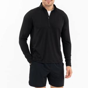 โลโก้คุณภาพสูงแบบกำหนดเอง ซิป 1/4  โลโก้บนเสื้อ  ผ้าโพลีเอสเตอร์/สแปนเด็กซ์ ยืดได้ 4 ทิศทาง - Product Image 3