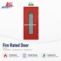 Porte coupe-feu moderne avec conception de sécurité renforcée, résistance à la corrosion et longue durée de vie pour les portes d'incendie des bâtiments