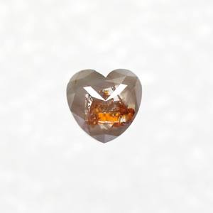 1,40 Ct 7,0 MM Natural rústico rojizo corazón Rosa corte Diamante Suelto para anillo de compromiso de ensueño - Product Image 3