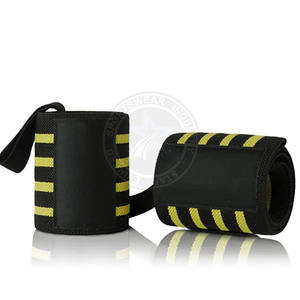 Pro Circle Heavy Duty Gym Muñequeras Soporte de algodón profesional para levantamiento de pesas Logotipo personalizado Gran trabajo de fitness - Product Image 5