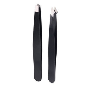 Mini pince à sourcils en acier inoxydable à couleurs personnalisées avec pointe inclinée pour l'épilation des poils de bébé et du visage - Product Image 5