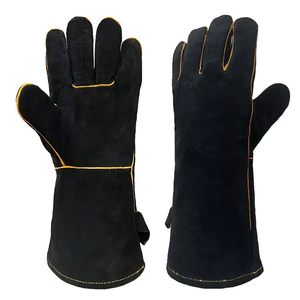 ถุงมือช่างหนังแท้ทำมือ สีพื้น ขายดี คุณภาพเยี่ยม จากผู้ผลิตชั้นนำ - Product Image 1