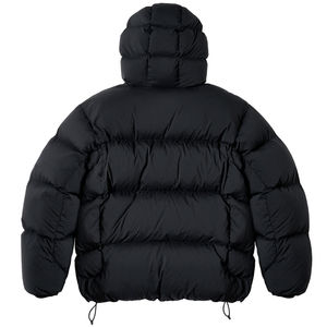 High Quality OEM Custom Embroidered Men's Winter Coats <b>Hooded</b> Quilted <b>Padded</b> Puffer <b>Jacket</b> Front Logo Warm Thicken Bubble Style - Product Image 3