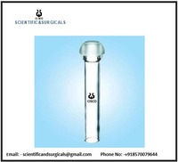 Raccord sphérique mâle en verre borosilicate transparent CISCO S13, diamètre 5 mm, longueur 100 mm, équipement de laboratoire médical et scientifique pour les écoles