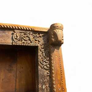 ชั้นวางหนังสือไม้แบบดั้งเดิม ชั้นวางหนังสือวินเทจ งานฝีมือประณีต ตกแต่งห้องนั่งเล่น ผสมผสานสไตล์ได้ - ขั้นต่ำ 1 ตู้เท่านั้น - Product Image 2