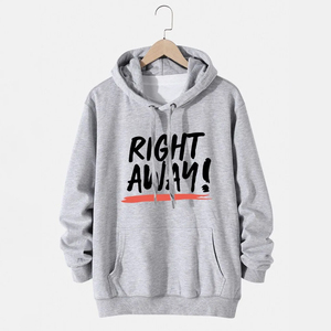 Sudadera con capucha de algodón de peso pesado de alta calidad, Sudadera con capucha de lana con patrón sólido de invierno con logotipo impreso Digital personalizado - Product Image 3