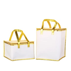 Sac fourre-tout en coton avec poignée en ruban, design personnalisé de luxe, pour vêtement, chaussure, mariage ou shopping emballage - Product Image 2