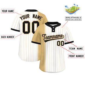 Vente en gros de maillots de baseball/softball vierges à impression numérique 100% polyester personnalisés respirants grande taille évacuation de l'humidité à séchage rapide - Product Image 1