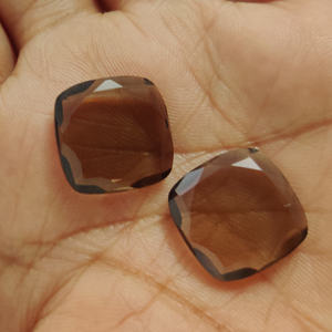 5 Piezas de Cuarzo Ahumado Natural de 16x16mm, Corte Cojín, 47.55 Quilates, Iroc Sales, Topacio Ahumado de Alta Calidad, Gema Suelta, US$27.17 - Product Image 3