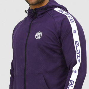 Ensemble de survêtement sportif 2 pièces pour homme, coupe classique, de haute qualité, respirant, séchage rapide, fermeture éclair, couleur unie, vente en gros 2025 - Product Image 5