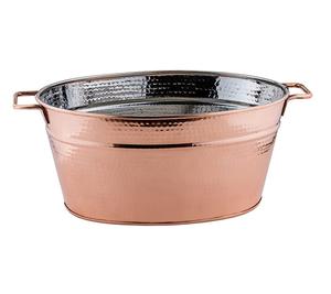 Cuve à bière en cuivre martelé Design simple Vaisselle en cuivre de grande taille Meilleure vente Cuve à bouteille parfaite pour les événements et les fêtes - Product Image 1