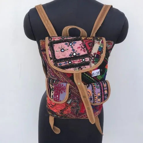 Banjara Embroidery Bag Hippie Bag Vacation Backpack Patchwork Backpack Laptop Backpack Gifts Banjara Afghani fabric made