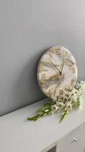 ASSISTANT DÉTAILLÉ Résine Horloge Murale Résine Époxy Salon meilleur qulatiye Meubles Décor À La Maison Horloge Murale Personnalisé meilleur - Product Image 4