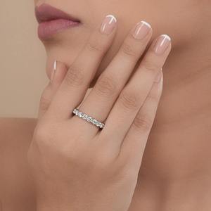 แหวนเพชรเพาะเลี้ยง 2.36 กะรัต ระดับความสะอาด VVS1 สี F ทรงกลมเจียระไนแบบบริลเลียนท์ พร้อมใบรับรอง ของขวัญที่สมบูรณ์แบบสำหรับเธอ - Product Image 5