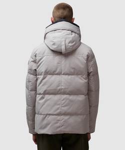 Vente en gros de veste matelassée à capuche nouveau design à la mode pour hommes avec fermeture éclair et bouton veste matelassée extrêmement chaude en hiver - Product Image 3