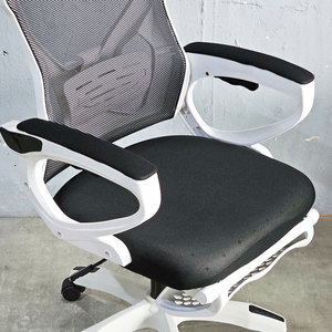 Fauteuil de bureau inclinable GAK908T avec cadre blanc et appui-tête – Catégorie de produit : Manteau pour femme - Product Image 3