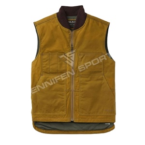 Chaleco táctico de caza, Material de concha, tela de algodón 100%, cierre de cremallera, cuello redondo, bolsillos delanteros, forro interior de algodón - Product Image 1