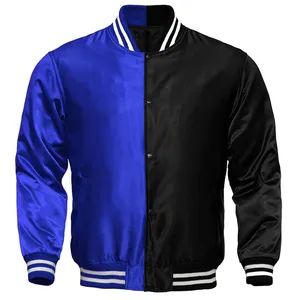 Großhandel OEM-Logo Digitaldruck neuestes Design sublimierte Satin-Versandjacke meistverkaufte Satin-Sublimations-Versandjacke