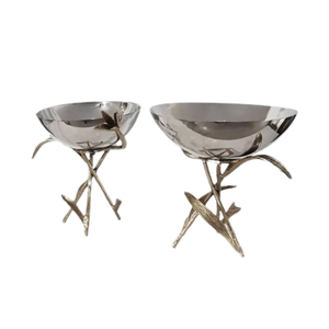 Bol à noix en acier inoxydable personnalisé le plus tendance plat de fruits en métal de qualité alimentaire facile à nettoyer pour la maison ou l'hôtel pour les fêtes - Product Image 4