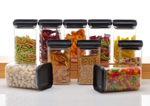 ภาชนะพลาสติกแบบปุ่มกด1100มล. สำหรับเก็บอาหารแบบสุญญากาศสำหรับห้องครัวขายส่งผู้ผลิตสินค้าขายส่ง - Product Image 5