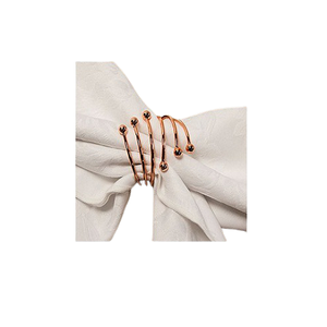 Antique Design Metal Tissue Ring With Premium Quality Round Shape Napkin Tissue Ring For Hotel Home Usage - Product Image 1