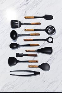 Cuchara de madera y resina hecha a mano, espátula con soporte, utensilios de cocina, cuchara de cocina de madera Natural para la mejor parte superior de Color - Product Image 5