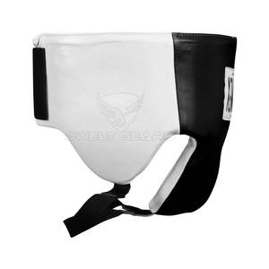 Garde d'aine de boxe en cuir professionnel pour l'entraînement aux arts martiaux-Protecteur confortable réglable - Product Image 4