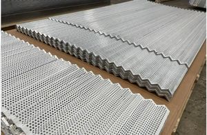 Hoja perforada corrugada de metal de aluminio de fábrica India para la fabricación de paneles metálicos arquitectónicos - Product Image 4