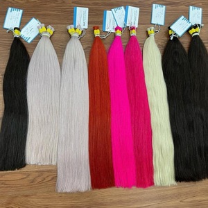 ¡EXTENSIONES DE CABELLO A GRANEL DE COLOR! Hermosas y de alta calidad, extensiones de cabello liso a granel 100% cabello humano listo para enviar - Product Image 1