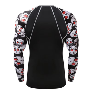 Rashguard de compression haute qualité personnalisé par sublimation pour MMA, protection solaire, respirant, OEM - Product Image 2