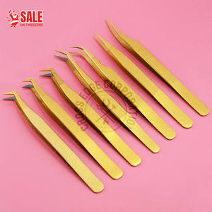 Pinzas para Extensión de Pestañas con Punta de Fibra, 45 y 90 Grados, Agarre de Diamante, Punta Afilada, Herramienta Profesional para Aislamiento de Pestañas - Product Image 1