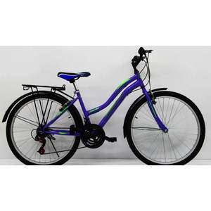 Bicicleta Dorello Bisiklet 2650 Morada de Una Velocidad, Bicicleta Urbana de 700c con Cuadro de Acero y Horquilla de Aluminio para Damas - Product Image 1
