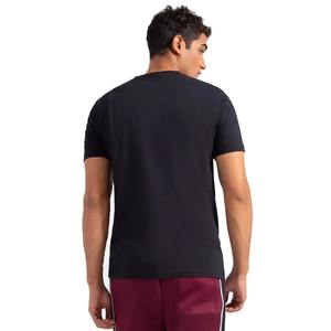 100% coton hommes T-Shirts imprimé personnalisé col épais surdimensionné col montant T-shirt lourd Style uni - Product Image 2