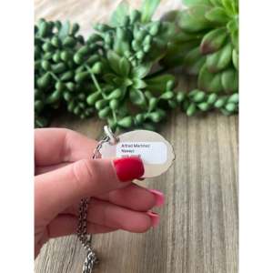 Pink Conch Shell & Sterling <b>Silver</b> Water Drop Necklace Rhodium Plated with Emerald Cut Diamond Accents - Product Image 5