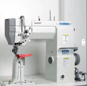 NOUVELLE Machine à coudre industrielle Tech-sew 830 à lit vertical avec alimentation par rouleaux, table et moteur - Product Image 1