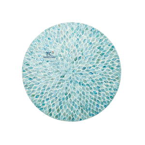 แผ่นรองจานแบบม็อบสำหรับวางบนโต๊ะอาหารแผ่นรองจานสำหรับงานแต่งงานที่รองจานลายเปลือกหอยมุกของตกแต่งบนโต๊ะอาหาร - Product Image 5