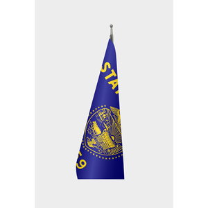 Drapeau d'intérieur personnalisé Oregon 3x5 pieds, impression numérique sur coton et polyester, mât en aluminium, affichage du logo personnalisé - Product Image 3