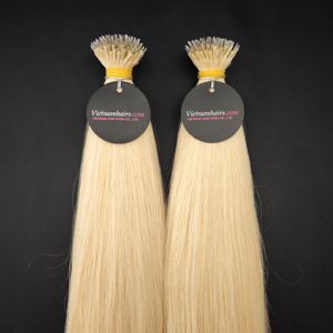 Cabello Remy hecho en Vietnam, la mejor calidad, cabello virgen con punta Nano, precio al por mayor, cutícula completa, muchos colores, Material humano de alta calidad - Product Image 4