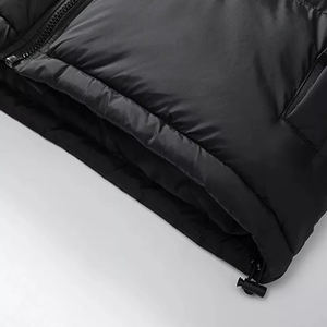 Chaqueta acolchada de invierno ligera personalizada, estilo callejero elegante de lona con cuello levantado, chaqueta de burbujas a prueba de agua, ropa de moda - Product Image 3