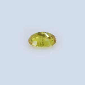 Saphir Jaune Naturel de 4 Carats, Pierre Non Montée, Taille Émeraude Facettée, Topaze - Product Image 3