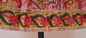 Robe longue indienne faite à la main à imprimé floral pour femmes encolure carrée avec sangle arrière Robe longue - Product Image 5