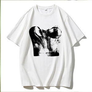 Camiseta Casual de Manga Corta para Mujer con Logotipo Personalizado, Color Blanco Puro, Talla Grande, Calidad Premium para Chicas y Mujeres - Product Image 5