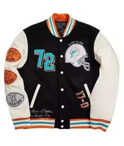 OEM Custom Chenille and Embraided Logo Mens Fashion Varsity <b>Jacket</b> Causal Slim Fit Bomber Baseball Varsity <b>Jackets</b> - Product Image 1