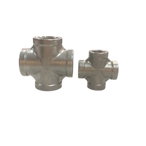 Accesorios de tubería de fundición cruzada de 4 vías de acero inoxidable de alta especificación de 3 \ "Soluciones de plomería personalizadas suaves para industrias de gas - Product Image 1