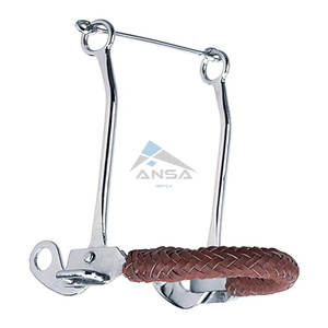 Weaver Leather Hackamore Bit con Noseband de cuero trenzado, tachuela de caballo cromada de 9 pulgadas, la mejor calidad, precio al por mayor - Product Image 2