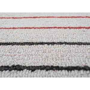 Tapis en laine et viscose tufté à la main, motif géométrique, couleur ivoire, pour salon, chambre, couloir - TNQ-07 - Product Image 3