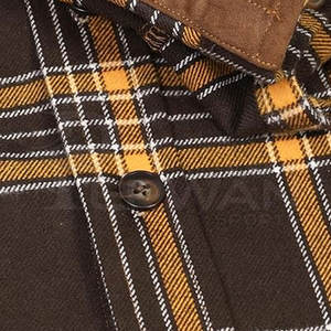 Best <b>Men's</b> Flannel <b>Shirt</b> <b>with</b> <b>High</b> <b>Collar</b> Custom Logo Wholesale Price New Design Cotton <b>Shirt</b> Made in Pakistan Low MOQ - Product Image 6